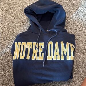 Jansport Navy and Gold Notre Dame Hoodie